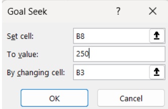 goal seek